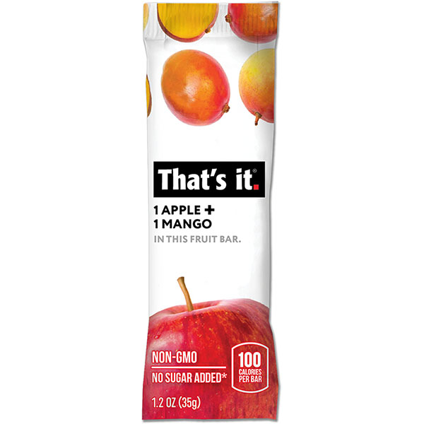 That's it. Apple + Mango Fruit Bar