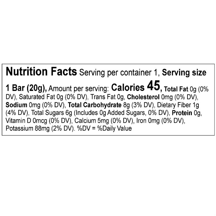Mini Apple + Date Nutrition