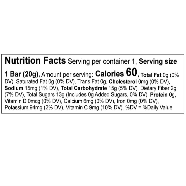 Mini Apple + Mango Nutrition